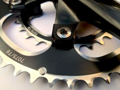 SPA CYCLES TD-2 Super Compact Double Chainset with Zicral Rings click to zoom image