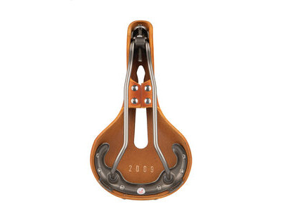 SPA CYCLES Aire Open Titanium Leather Saddle click to zoom image