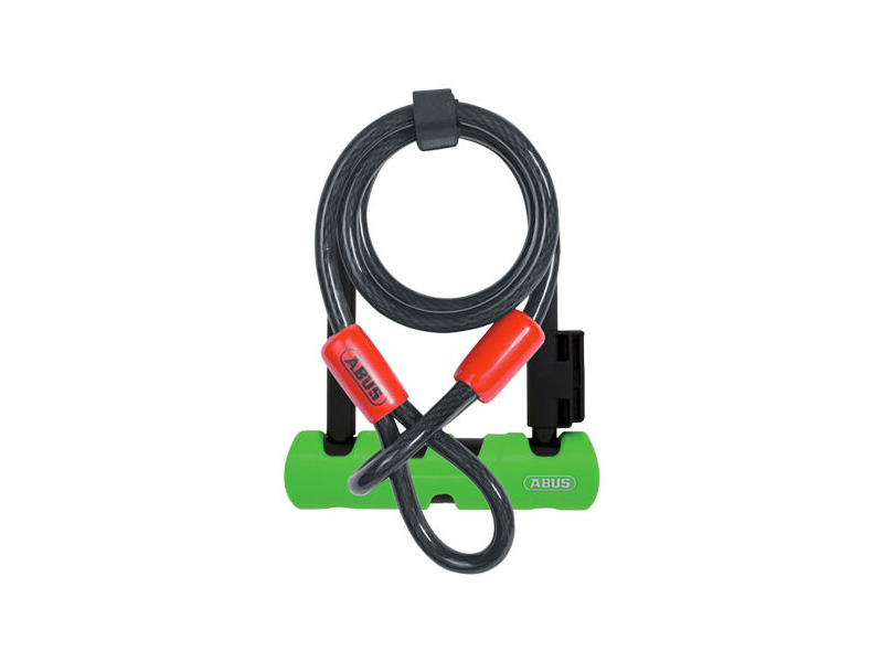 ABUS Ultra Mini 410 D-Lock 140mm & Cobra 10/120 Loop Cable click to zoom image