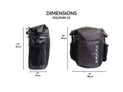 ARKEL Dolphin Panniers 32L (Pair) click to zoom image
