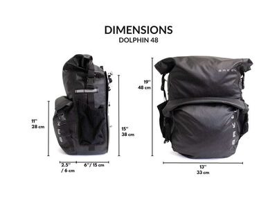 ARKEL Dolphin Panniers 48L (Pair) click to zoom image