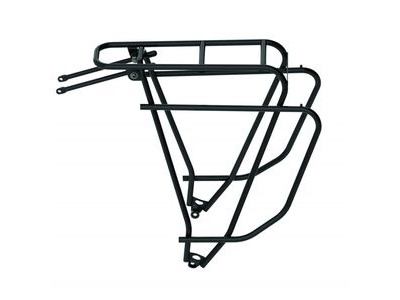 TUBUS Logo 26"/28" (700C) Rear Pannier Rack  Black Evo  click to zoom image